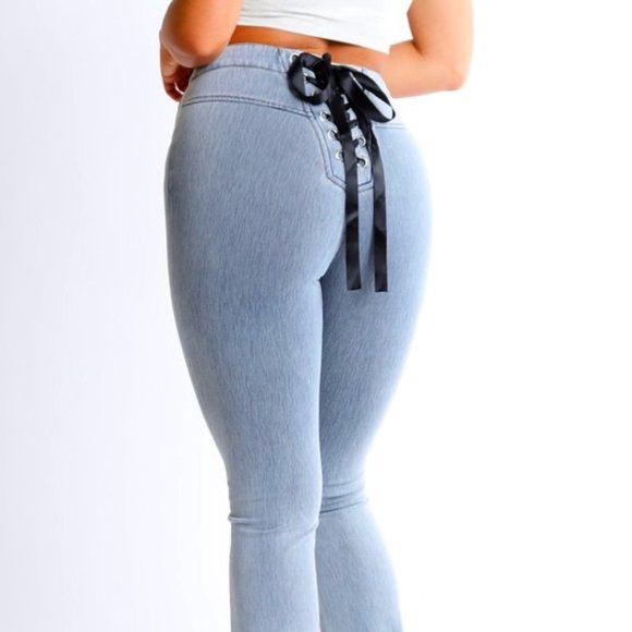 Pants - Lacing me up Denims